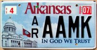 arkansas 2007 in god we trust