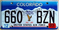 colorado 2003 united state air force