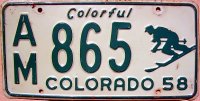 colorado 1958 colorful