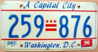 d.c.washington 1990 a capital city