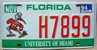 florida 1994 university of miami