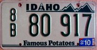 idaho 1992 famous potatoes