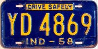 indiana 1958 drive safely