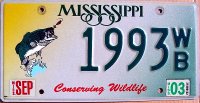 mississippi 2003 conserving wildlife.bass