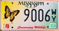 mississippi 2003 conserving wildlife.butterfly