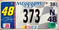 mississippi 2008 nascar jimmie johnson .48