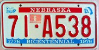 nebraska 1976 bicentennial 