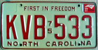 north carolina 1977 first in freedom