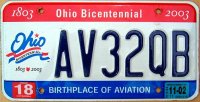 ohio 2002 birthplace of aviation bicentennial