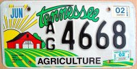 tennessee 2002 agriculture 