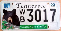 tennessee 2002 volunteer for wildlife