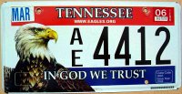tennessee 2006 in god we trust