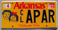 arkansas 2007 choose life