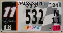 mississippi 2010 nascar denny hamlin 11